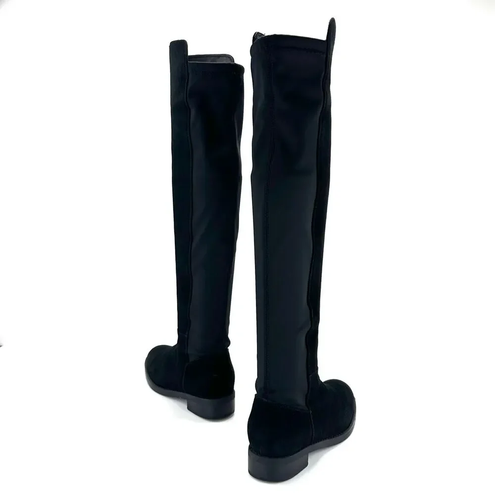 Blondo Velma Flat Over-The-Knee Tall Boot Size 7.5M Black Leather Waterproof OTK